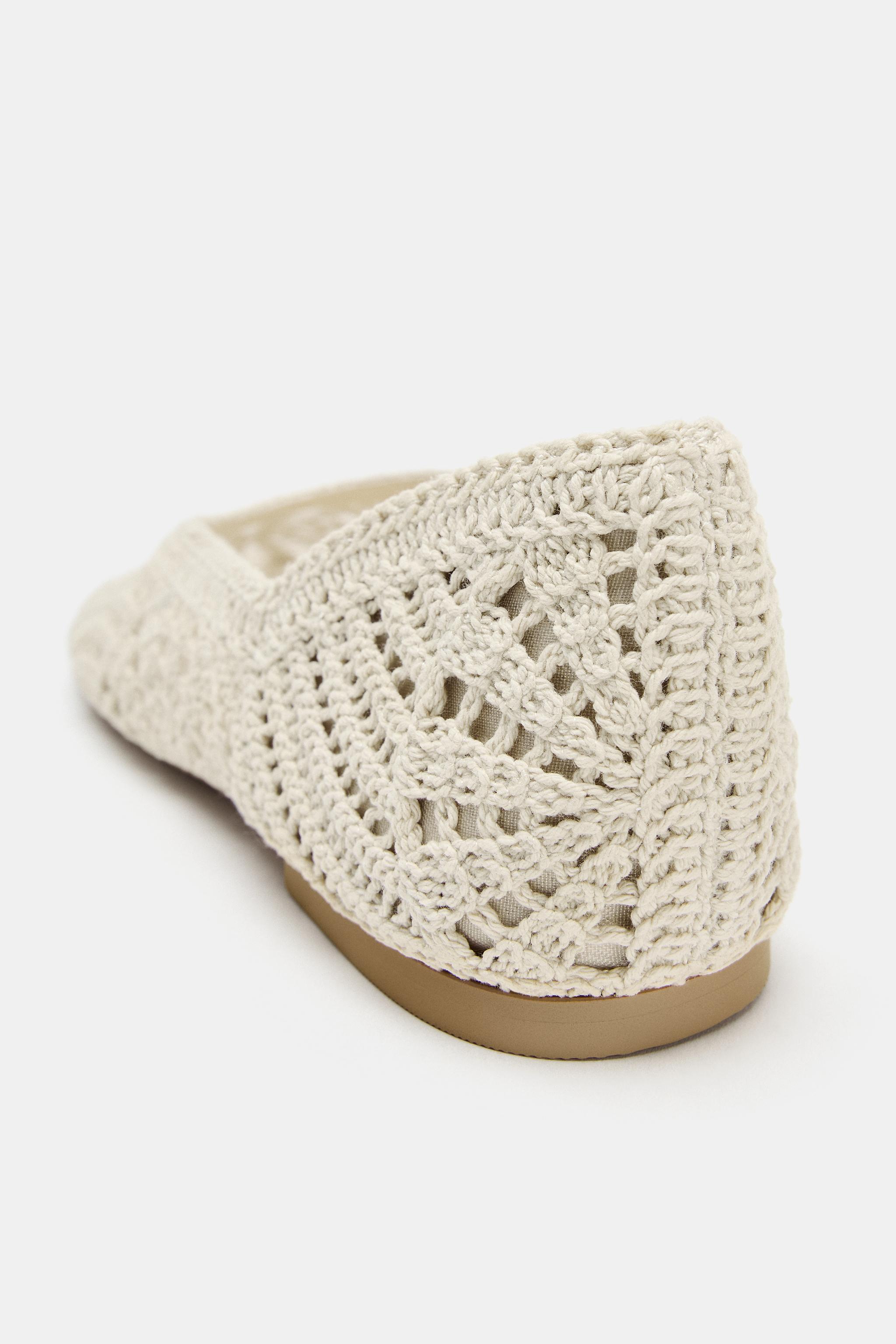 BALLERINES PLATES EN CROCHET